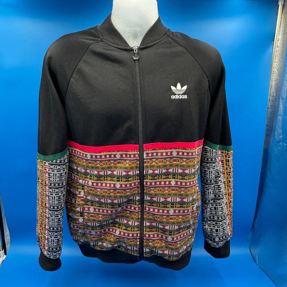 Adidas Pharrell‎ Williams Track Jacket Multicolor Pattern Mens Small